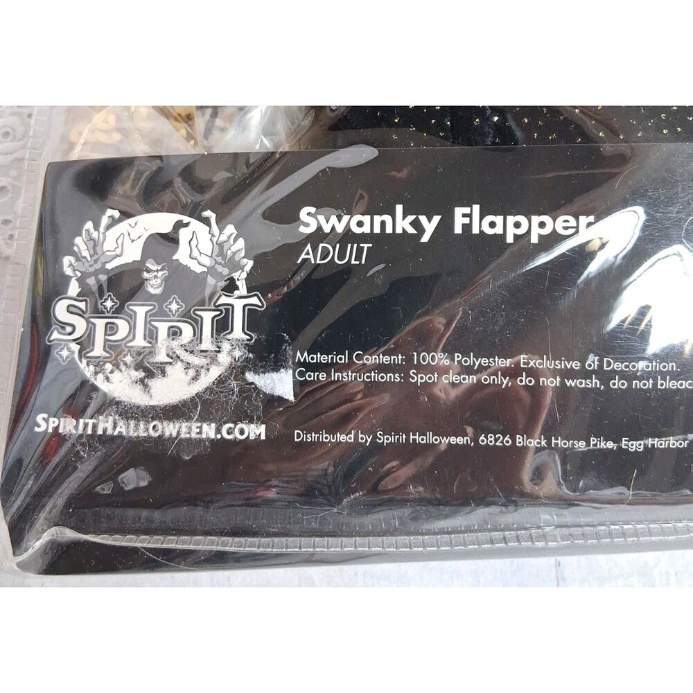 Spirit Halloween Swanky Flapper Dress Costume Women's Medium Party - Picture 4 of 6